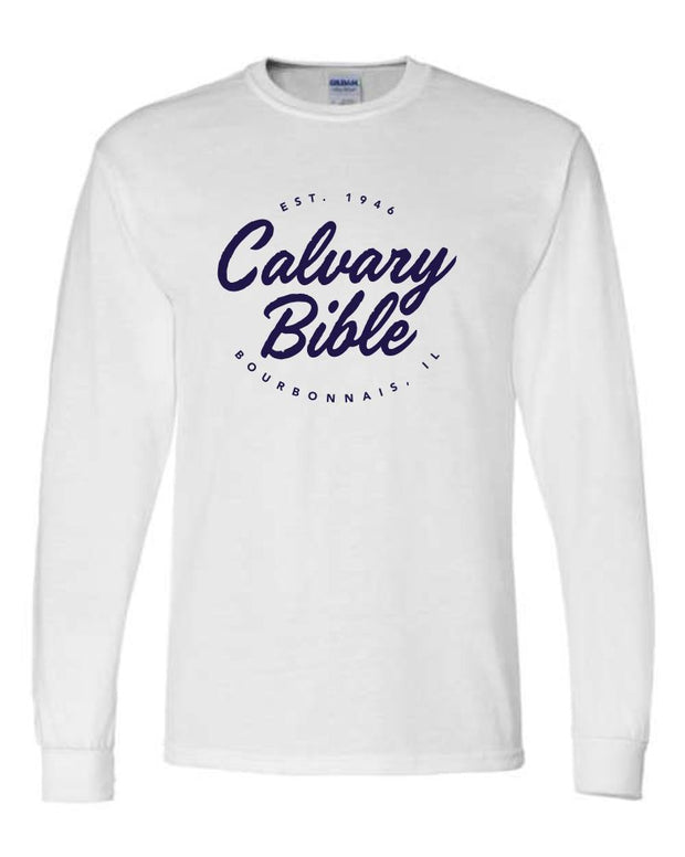 Adult Calvary Bible Church Circle Logo Longsleeve